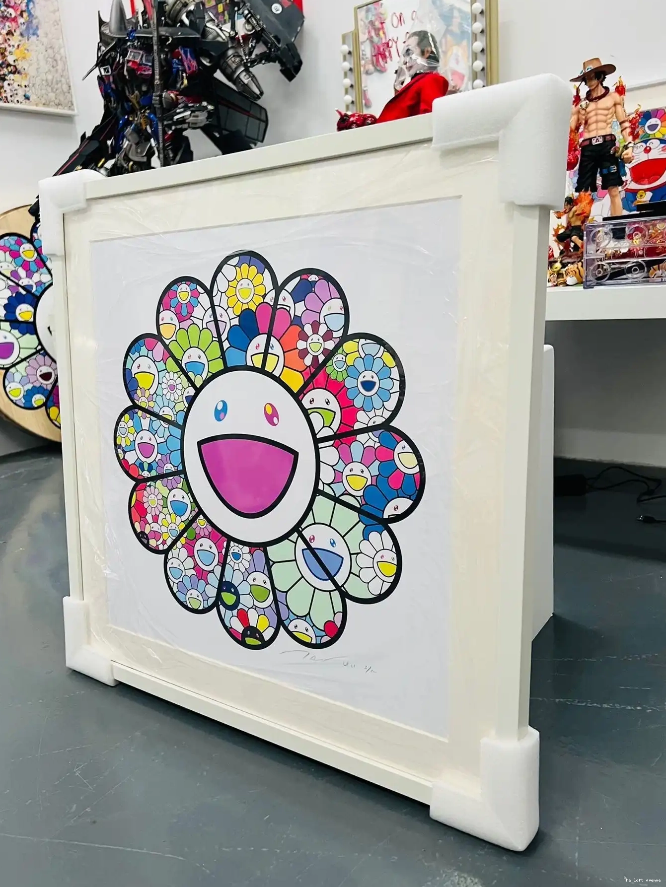 FRAME COLOR FLOWERS PASTEL MURAKAMI WALL 0701